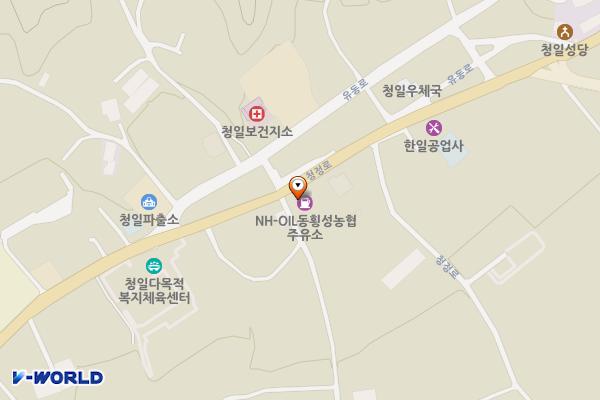 동횡성농협청일지점 위치 지도 — 강원특별자치도 횡성군 청일면 유동리854-1