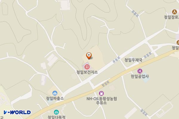청일보건지소 위치 지도 — 강원특별자치도 횡성군 청일면 유동리850-2