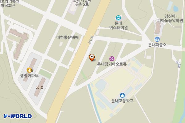 둔내농업협동조합 문화지소 위치 지도 — 강원특별자치도 횡성군 둔내면 둔방내리592-4