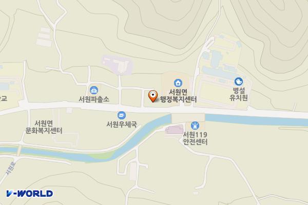 서원농협 위치 지도 — 강원특별자치도 횡성군 서원면 창촌리582-10
