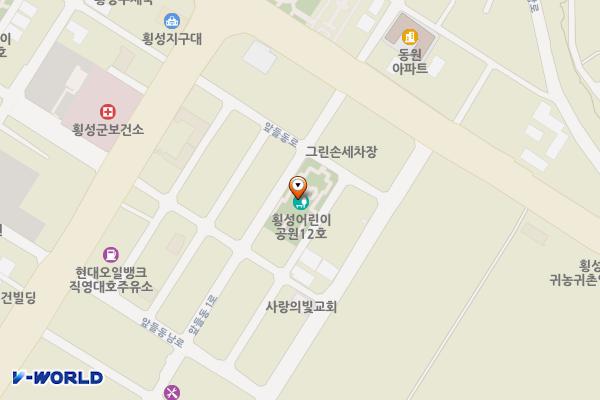 어린이공원12호(산림조합) 위치 지도 — 강원특별자치도 횡성읍 읍상리 668
