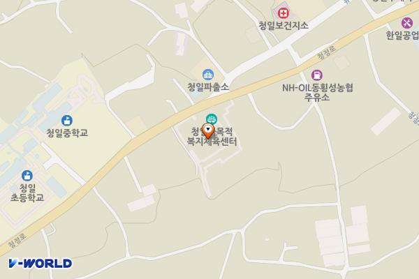 청일종합복지관 화장실 위치 지도 — 강원특별자치도 횡성군 청일면 유동리1032-4
