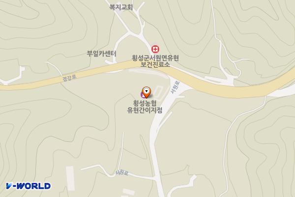 서원유현농협주유소 위치 지도 — 강원특별자치도 횡성군 서원면 유현리128
