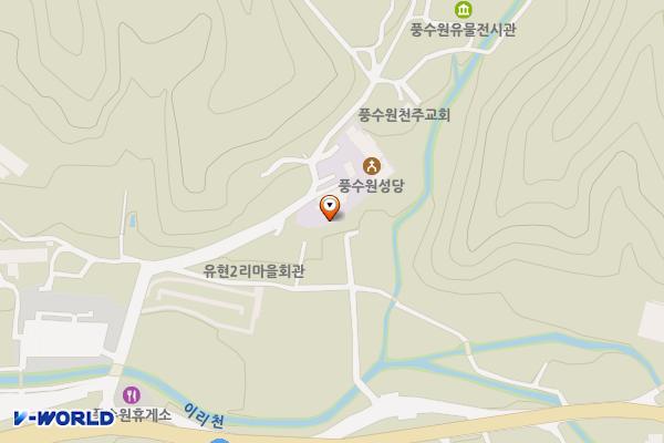 풍수원 성당 위치 지도 — 강원특별자치도 횡성군 서원면 경강로 유현1길 30