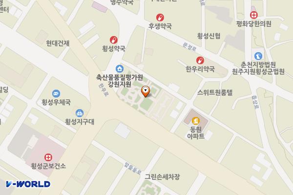 어린이공원8호(만세공원) 위치 지도 — 강원특별자치도 횡성읍 읍상리 545