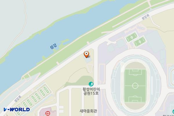 용바위공중화장실 위치 지도 — 강원특별자치도 횡성군 횡성읍 북천리 196