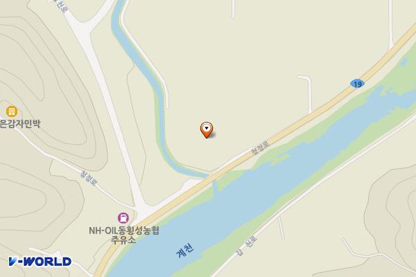 동횡성갑천농협 위치 지도 — 강원특별자치도 횡성군 갑천면 율동리407-10