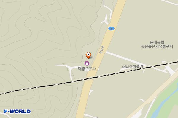 대광주유소 위치 지도 — 강원특별자치도 횡성군 둔내면 둔방내리135