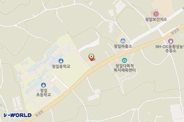 청일119지역대 위치 지도 — 강원특별자치도 횡성군 청일면 청일로 813
