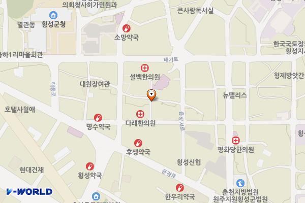 시장 공중화장실(2) 위치 지도 — 강원특별자치도 횡성군 횡성읍 읍상리 290-13