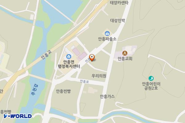 안흥면우체국 위치 지도 — 강원특별자치도 횡성군 안흥면 안흥리297-1