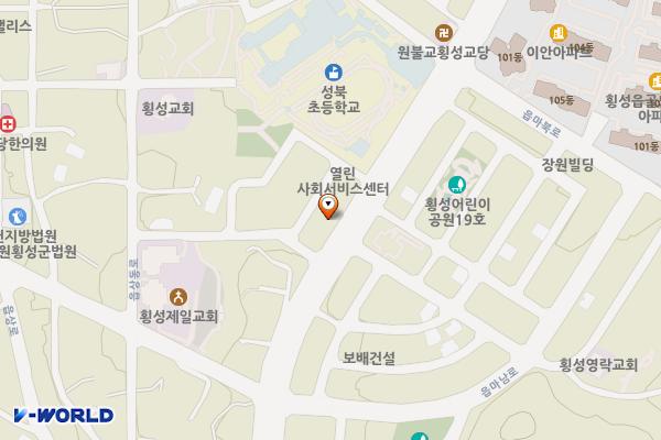 횡성지구대 위치 지도 — 강원특별자치도 횡성군 횡성읍 읍상리600