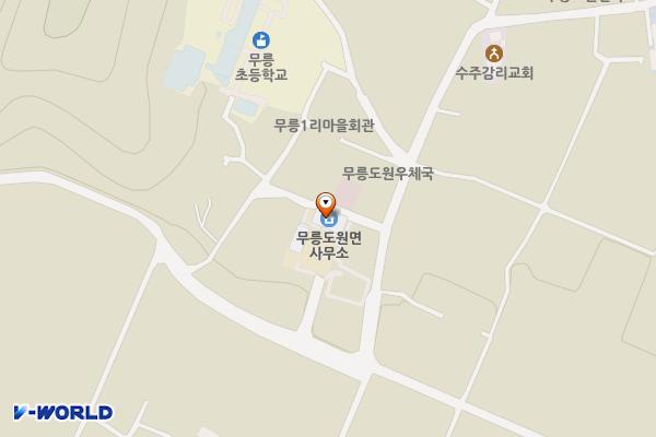 무릉도원면사무소 위치 지도 — 강원특별자치도 영월군 무릉도원면 무릉길 70-6