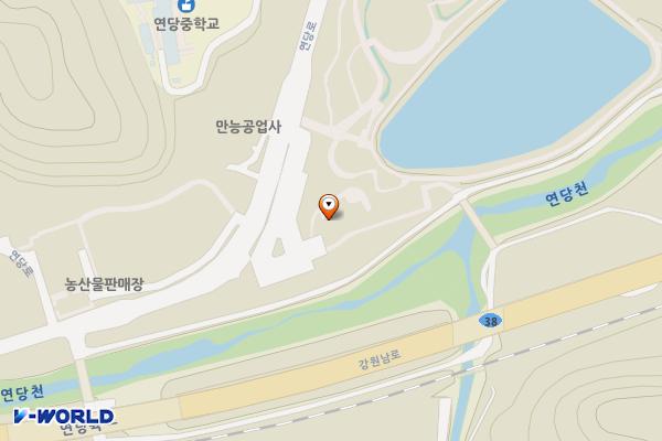 연당원화장실 위치 지도 — 강원특별자치도 영월군 남면 연당로 76-10