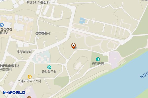 금강공원화장실 위치 지도 — 강원특별자치도 영월군 영월읍 금강공원길 107