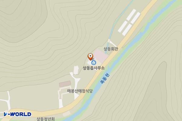 상동읍사무소 위치 지도 — 강원특별자치도 영월군 상동읍 태백산로 3189