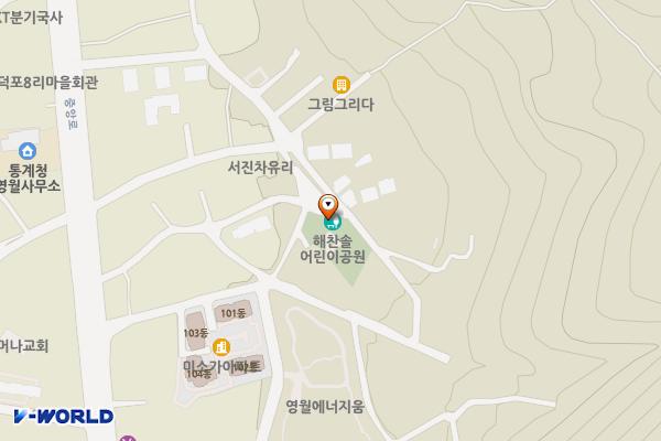 덕포어린이놀이터 화장실 위치 지도 — 강원특별자치도 영월군 영월읍 덕포하리3길 34-7