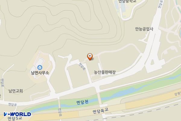 남면별빛어울림센터 화장실 위치 지도 — 강원특별자치도 영월군 남면 연당로 61