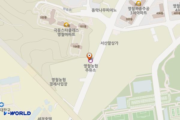 영월농협주유소 위치 지도 — 강원특별자치도 영월군 영월읍 하송로 156
