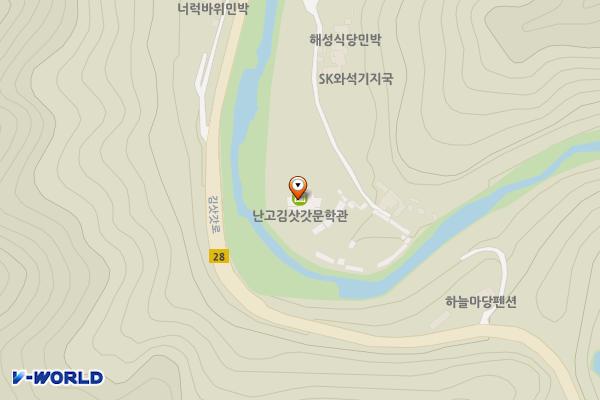 김삿갓문학관 화장실 위치 지도 — 강원특별자치도 영월군 김삿갓면 김삿갓로 216-22, 난고김삿삿문학원