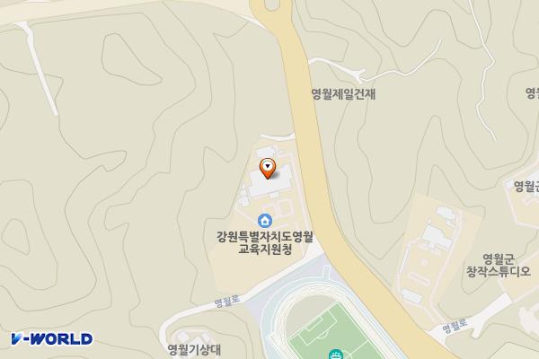 영월교육지원청 화장실 위치 지도 — 강원특별자치도 영월군 영월읍 영월로 1892