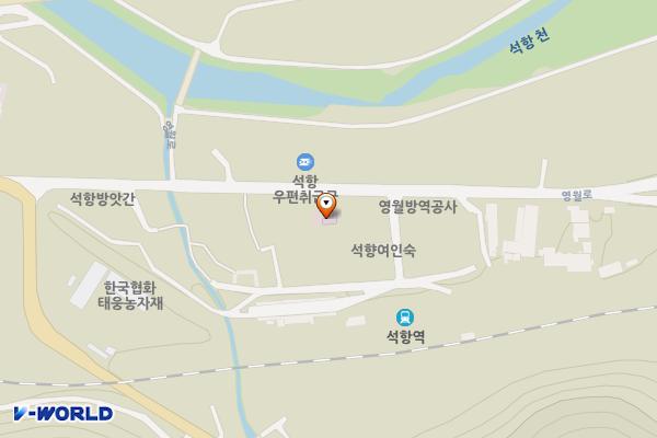석항보건진료소 화장실 위치 지도 — 강원특별자치도 영월군 영월로 3856-1