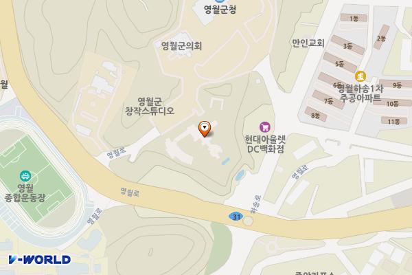 동강사진박물관 별관 위치 지도 — 강원특별자치도 영월군 영월읍 영월로 1909-10, 동강사진박물관