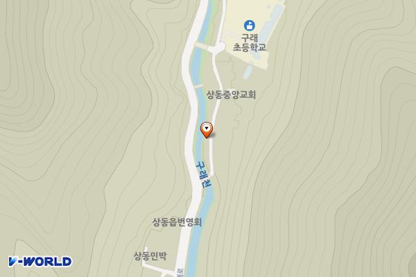 구래초교앞(상동읍-2) 위치 지도 — 강원특별자치도 영월군 상동읍 구래리 103-100