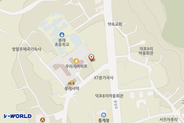 동부실내게이트볼장 위치 지도 — 강원특별자치도 영월군 영월읍 덕포하리2길 8