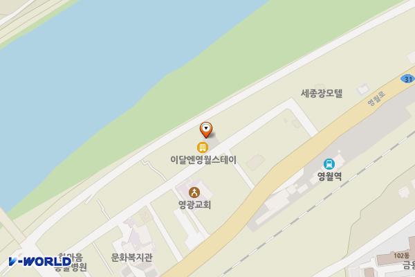 덕포5일장화장실(3주차장) 위치 지도 — 강원특별자치도 영월군 영월읍 덕포리 486-2