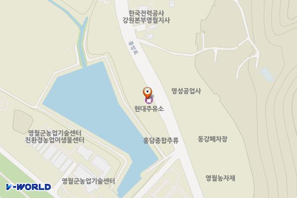덕포현대주유소 위치 지도 — 강원특별자치도 영월군 영월읍 중앙로 254
