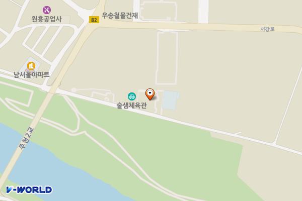 술샘체육관 위치 지도 — 강원특별자치도 영월군 주천면 송학주천로 1402-19