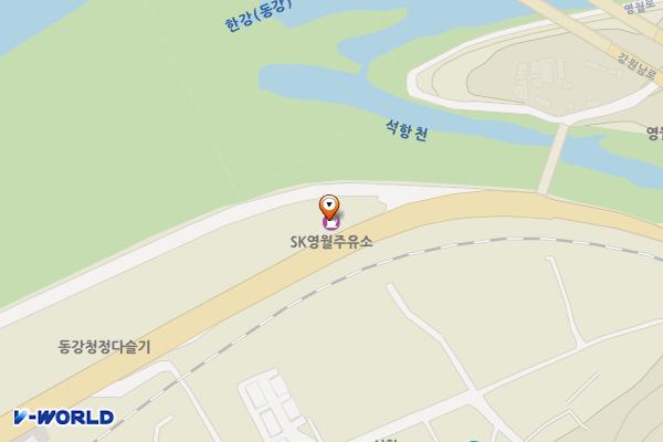 SK영월주유소 위치 지도 — 강원특별자치도 영월군 영월읍 영월로 2153