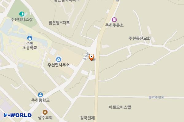 주천공영버스터미널 화장실 위치 지도 — 강원특별자치도 영월군 주천면 주천로 58번길 53-5