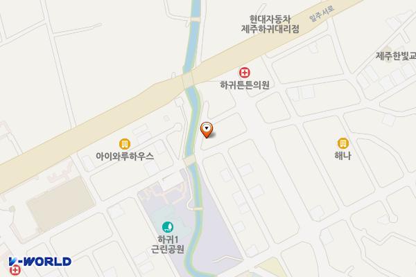하귀1리 118-1, 하귀9길 8 위치 지도 — 제주특별자치도 제주시 애월읍 하귀1리 118-1