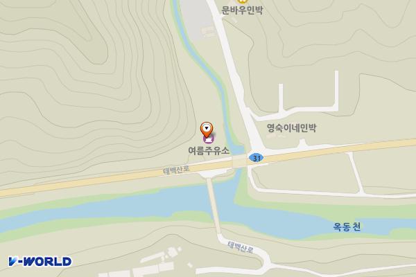 여름주유소 위치 지도 — 강원특별자치도 영월군 상동읍 태백산로 2317-1