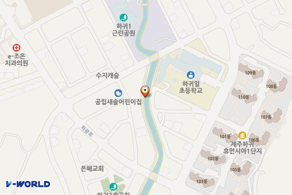 하귀1리 561, 하귀1리공영주차장앞 위치 지도 — 제주특별자치도 제주시 애월읍 하귀1리 561
