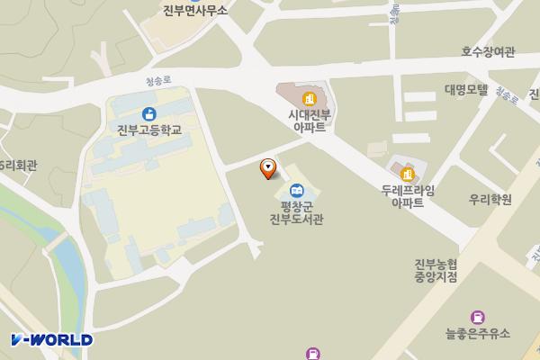건강생활지원센터 위치 지도 — 강원특별자치도 평창군 진부면 석두로 12-6
