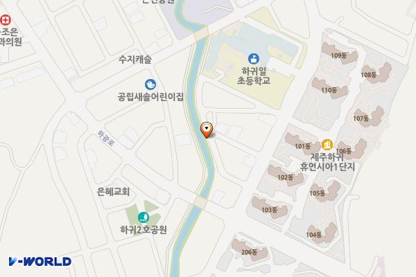 하귀1리 159 위치 지도 — 제주특별자치도 제주시 애월읍 하귀1리 159