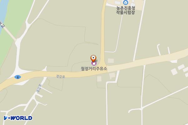 월정거리 주유소 위치 지도 — 강원특별자치도 평창군 진부면 진고개로 3