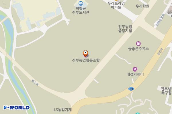 진부농협주유소 위치 지도 — 강원특별자치도 평창군 진부면 진부중앙로 15