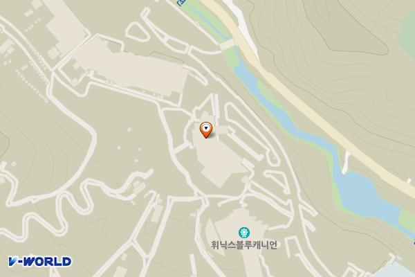 휘닉스중앙평창 오렌지동 위치 지도 — 강원특별자치도 평창군 봉평면 태기로 174