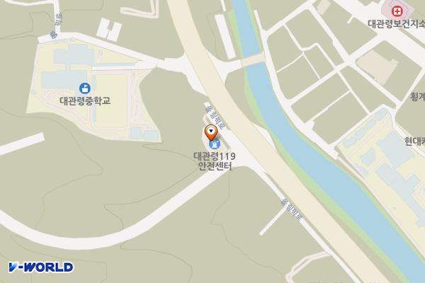 대관령119안전센터 위치 지도 — 강원특별자치도 평창군 올림픽로 62-20