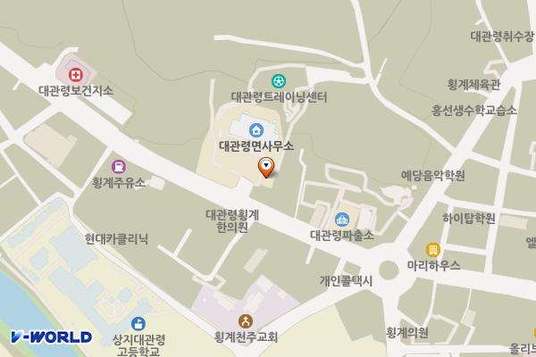 대관령트레이닝센터 위치 지도 — 강원특별자치도 대관령면 대관령로 83