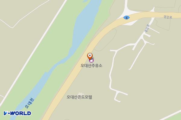 오대산주유소 위치 지도 — 강원특별자치도 평창군 진부면 경강로 4078