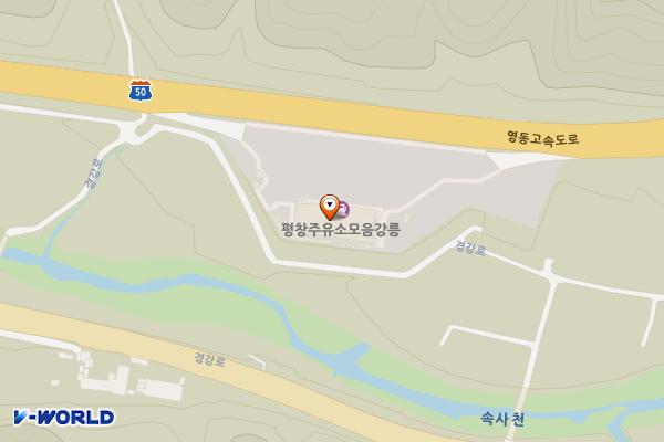 평창(강릉)휴게소 위치 지도 — 강원특별자치도 평창군 용평면 경강로 2159-58