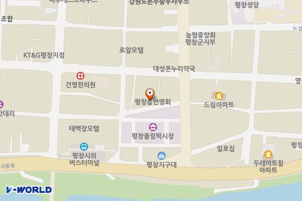 평창전통시장 화장실 위치 지도 — 강원특별자치도 평창군 평창읍 평창중앙로 27-26