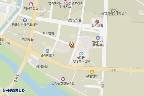 임계시장 고객센터(임계시장1) 위치 지도 — 강원특별자치도 정선군 임계면 송계5길 18