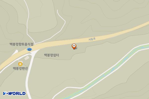 백복령음식점부속화장실 위치 지도 — 강원특별자치도 정선군 임계면 서동로 5938-13