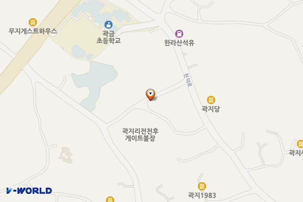 곽지리 1953-3 위치 지도 — 제주특별자치도 제주시 애월읍 곽지리 1953-3